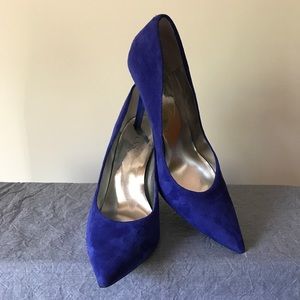 Guess, GUC, Violet Blue Suede Heels, Size 10